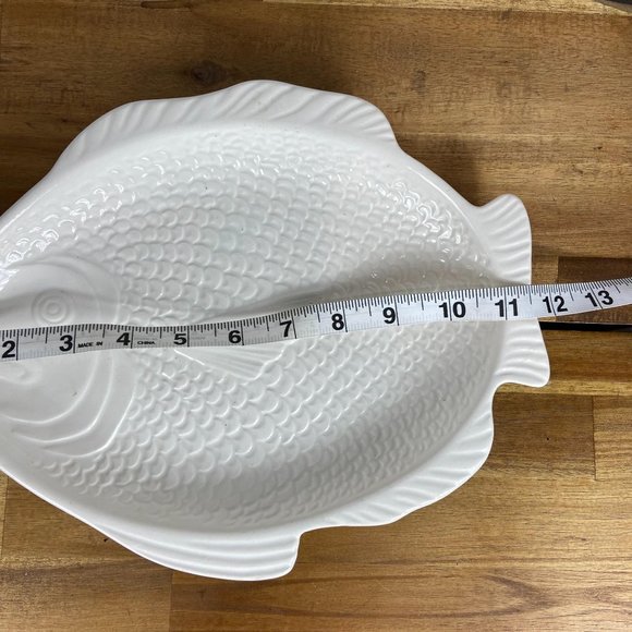 Vintage Whittier Pottery of California-White Fish - Picture 3 of 4